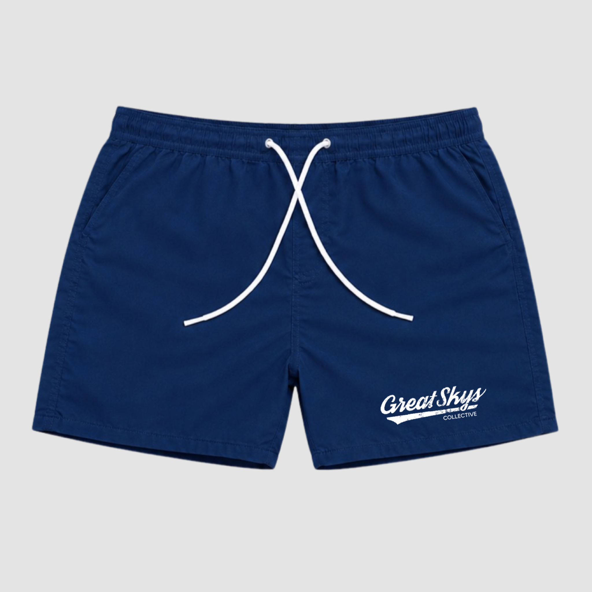 GS Navy Nylon Logo Shorts